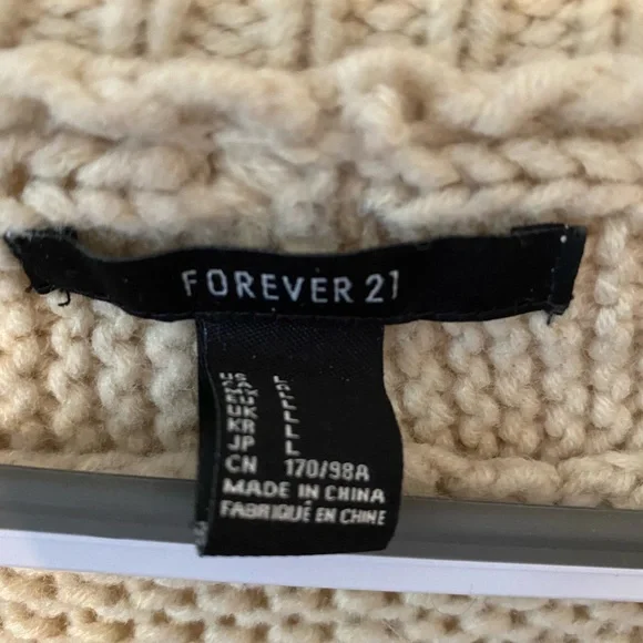 Tan Chunky Knitted Cardigan - Picture 2 of 3